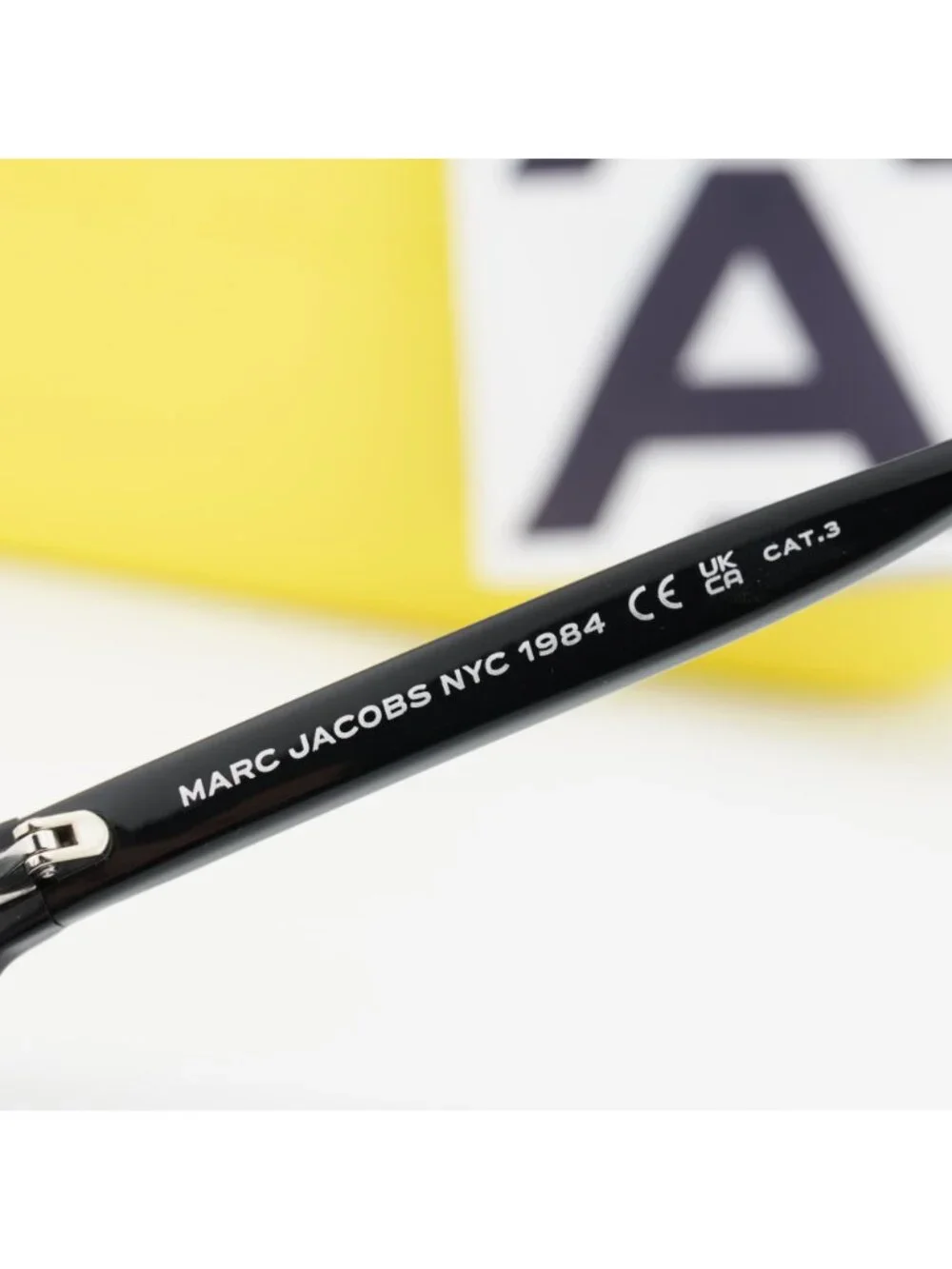 Marc Jacobs MARC 797/S 07C5 IR Cat Eye Sunglasses - Black/Crystal / Grey